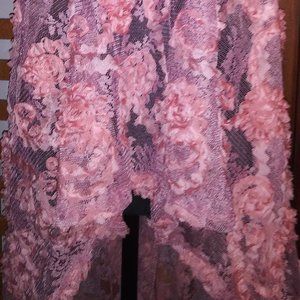 Laura Ashleylike Prairie Mission Skirt / Petticoat. Rose Pink.  Size L